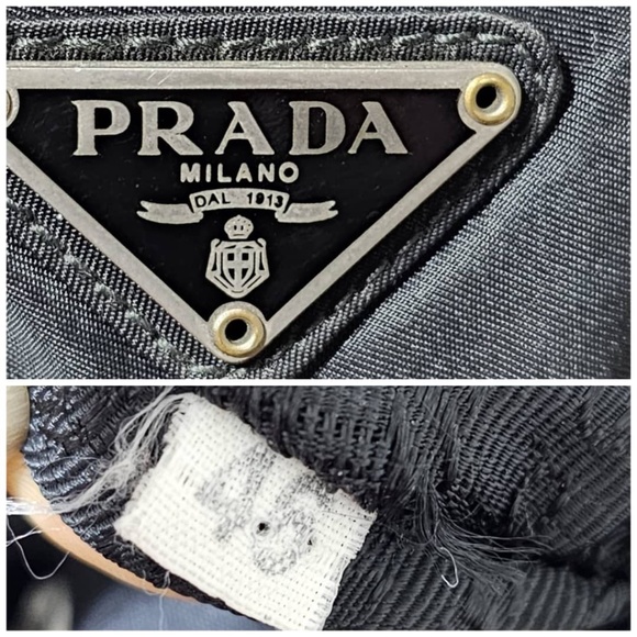 PRADA - Authentic Vintage Tessuto Nylon Black Backpack ❤️ Popular 90’s style bag - Picture 6 of 11